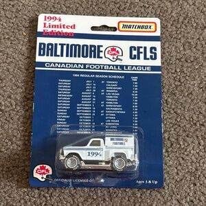 Matchbox Baltimore CFL Team Truck 1994 Limited Edition